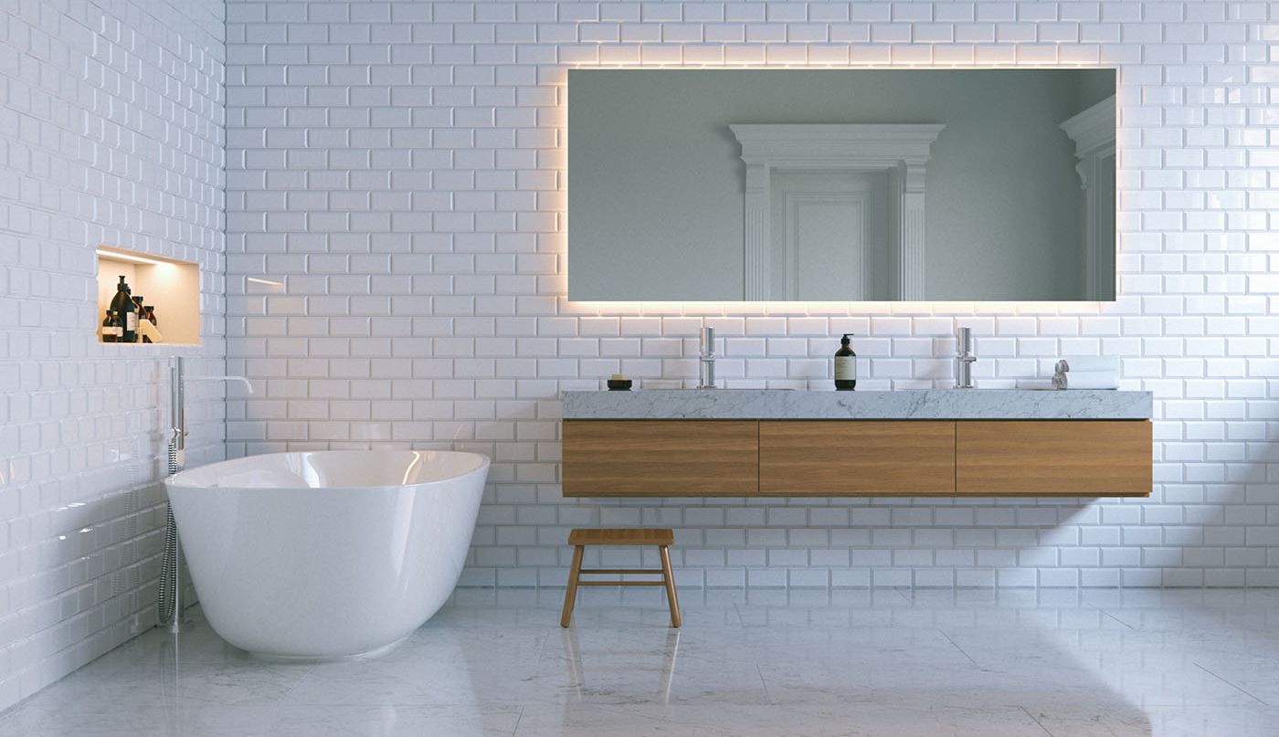 A modern bathroom in a domestic property